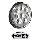 J.W. Speaker 234 Tail Light Assembly - Round Clear LED - 0346471