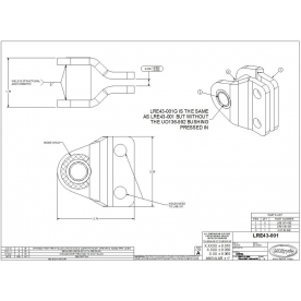 MOR/ryde Helper Spring Axle Bracket LRE43-001