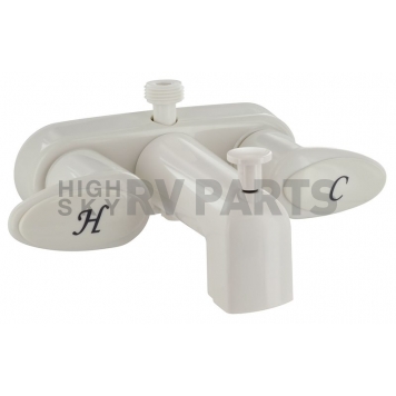 Phoenix Products Faucet Catalina 2 Lever Handle White Plastic for Lavatory PF223261