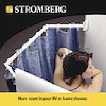 Stromberg Carlson Extend A Shower 35 inch x 42 inch Curtain Rod - White - EXT-3542-2