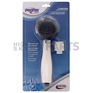 Phoenix Products Shower Head 3 Function Spray White - PF276052-2
