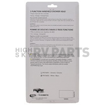 Phoenix Products Shower Head 3 Function Spray White - PF276052-3