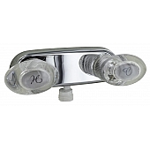 Phoenix Products 2 Valve Shower Faucet with Acrylic Lever Handle - PF223341