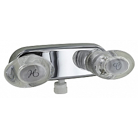 Phoenix Products 2 Valve Shower Faucet with Acrylic Lever Handle - PF223341