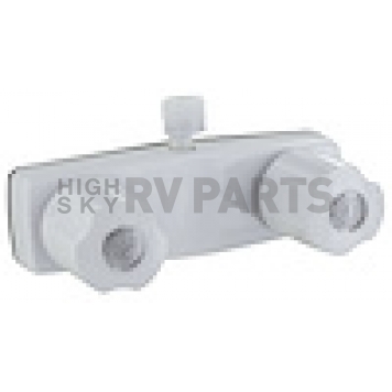 Phoenix Products 2 Valve Shower Faucet with 2 Knob Handle White - PF213244-1