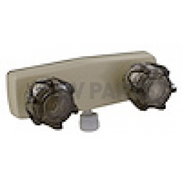 Phoenix Products 2 Valve Shower Faucet with Black Acrylic Knob Handle - PF213142-1