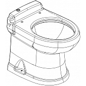 Dometic 4300/ 4400/ 4700 Model Toilet Bowl Assembly 385311731