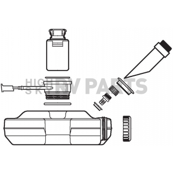 Dometic Sealand Model 964 Marine Toilet Holding Tank Flush Mechanism - 385230376