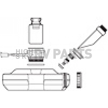 Dometic Sealand Model 964 Marine Toilet Holding Tank Flush Mechanism - 385230376-1