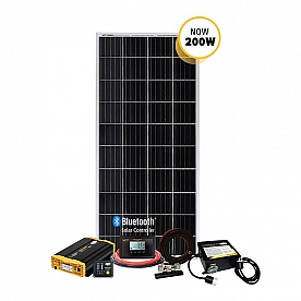 Go Power Monocrystalline Solar/ Inverter System 190 Watt - WEEKENDER ISW