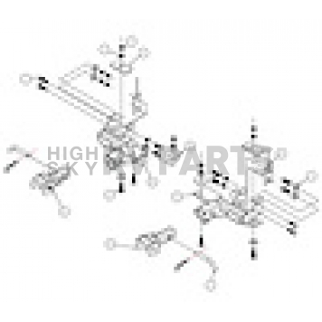 Roadmaster Inc Vehicle Baseplate For 2007 - 2009 Jeep Wrangler JK - 1429-3-1