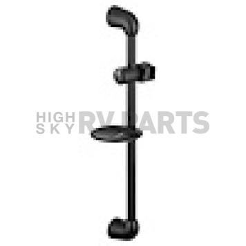 Dura Faucet Shower Head Slide Bar 25 Inch Brass And Plastic DFSA300PMB-2