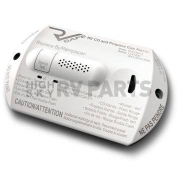 RV Safe Carbon Monoxide/ Propane Leak Detector White Surface Mount - RVCOLP2W