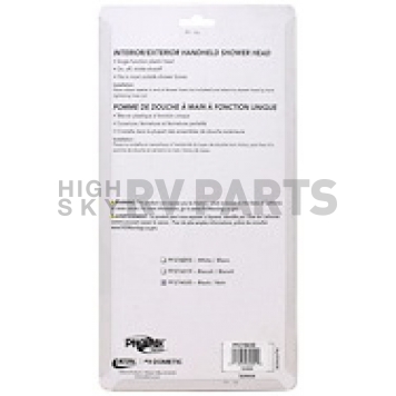 Phoenix Products Shower Head - Plastic Black - PF276020-3