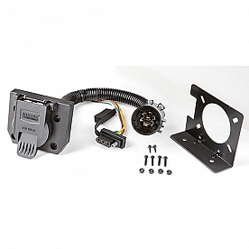 Draw-Tite Trailer Wiring Connector - Vehicle End 4 Flat And 7 Blade 74682