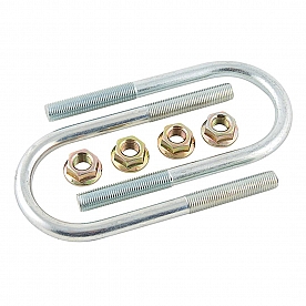 AP Products Leaf Spring U-Bolt Kit - 5.10 Inch Length 2.38 Inch Width - Set of 2 - 014-122073-2