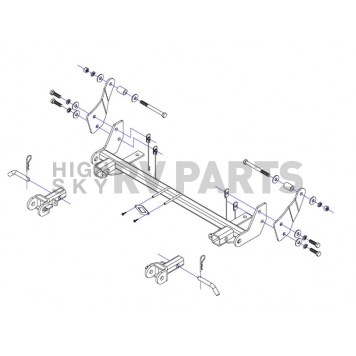 Roadmaster Inc Vehicle Baseplate For 2013 - 2018 Jeep Wrangler JK - 1444-3