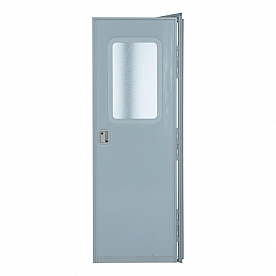 Lippert Components RV Entry Door - Square Corners White - Right Side Hinges - 24 x 68 - V000042629