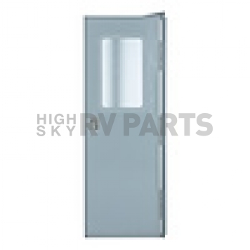 Lippert Components RV Entry Door - Square Corners White - Right Side Hinges - 24 x 68 - V000042629-1