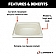 Lippert Components Bathtub - 24 Inch x 38 Inch Parchment - 209379