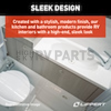 Lippert Components Bathtub - 24 Inch x 38 Inch Parchment - 209379-4