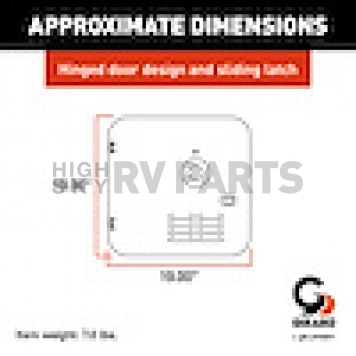 Girard Products Water Heater Access Door 10 Gallon - Black - 2GWHDAS10B-2