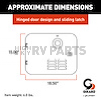 Girard Products 6 Gallon Water Heater Access Door Black - 2GWHDA6B-2