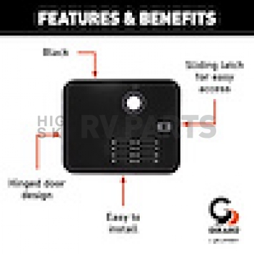 Girard Products 6 Gallon Water Heater Access Door Black - 2GWHDA6B-3