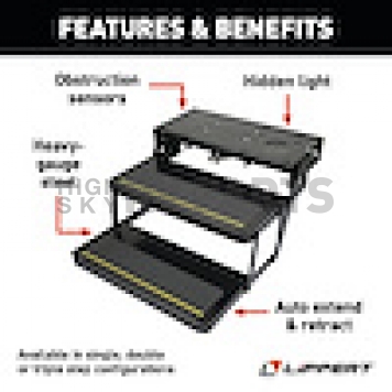 Double Step Double Electric Power Folding Step for Airstream Motorhome 511215-2