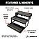 Double Step Double Electric Power Folding Step for Airstream Motorhome 511215