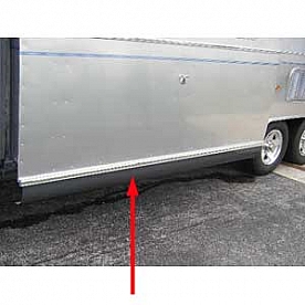 Exterior Slide-Out Rocker Bottom Panel Black - 115000