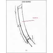 Formed Aluminum Roof Bow 114387-03