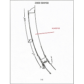 Formed Aluminum Roof Bow 114387-03