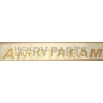 Airstream Name Plate Decal 1.5 inch x 15.25 inch Gold - 386137
