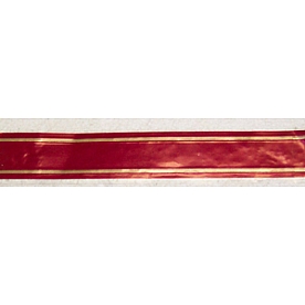 Decal Center Burgundy with Gold Stripes - 386084