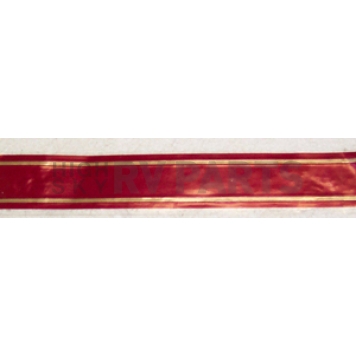Decal Center Burgundy with Gold Stripes - 386084