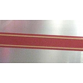 DECAL-CTR BURG W/GOLD STRIPE