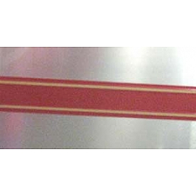 DECAL-CTR BURG W/GOLD STRIPE