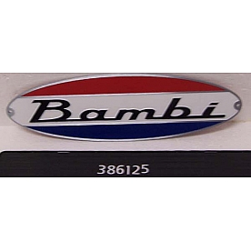 Nameplate Bambi Red White Blue Black 386125