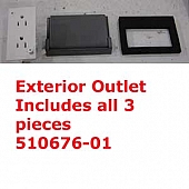 Outlet Exterior with Gray Plastic Cover 510676-01