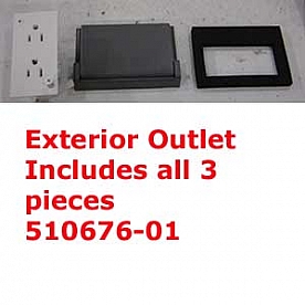 Outlet Exterior with Gray Plastic Cover 510676-01