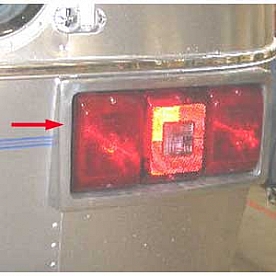 Bezel for Airstream Tail Light Casting C.S. 114346-02 NLA