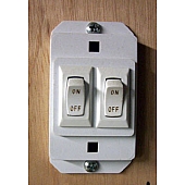 SWITCH BODY W/ROCKER WHITE