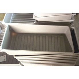 Drawer Plastic Bin Gray 10 inch x 22 inch - 201051