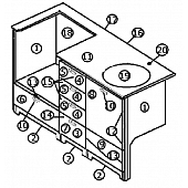 Galley Base Cabinet Assembly 28' CCD - 965992
