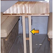 Dinette Hardwood Table Leg - 30.5 inch Oak - 962177-036