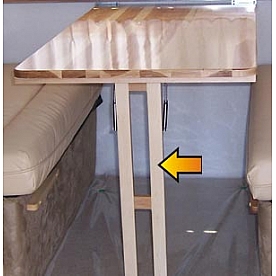 Table Leg Hardwood 30.5 inch Maple - 962177-035