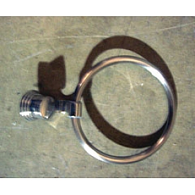 Brushed Nickel Metal Towel Ring - 381824