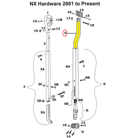 Bright Front/Rear Rafter Arm Bar 217240
