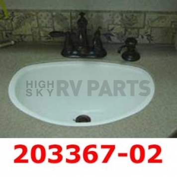 Lavatory Sink Bowl Karren Solid White 203367-02